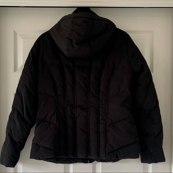 Calvin Klein Performance Black Zip & Snap Down-Filled Coat w/Hood M (Women’s) - Picture 2 of 14